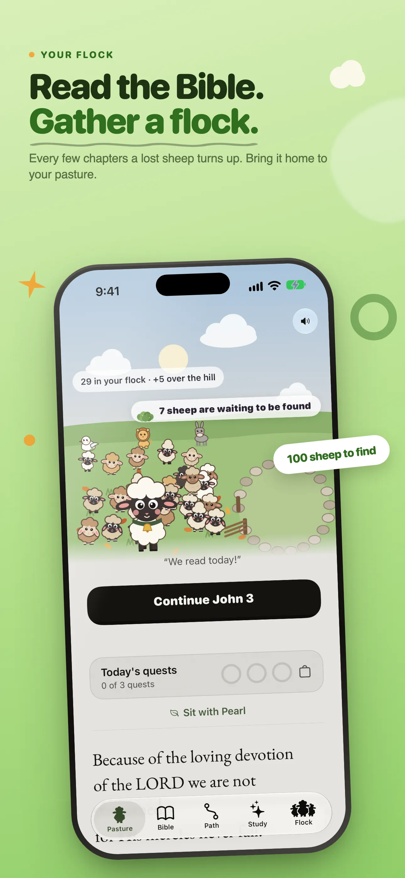The pasture, where your flock gathers as you read